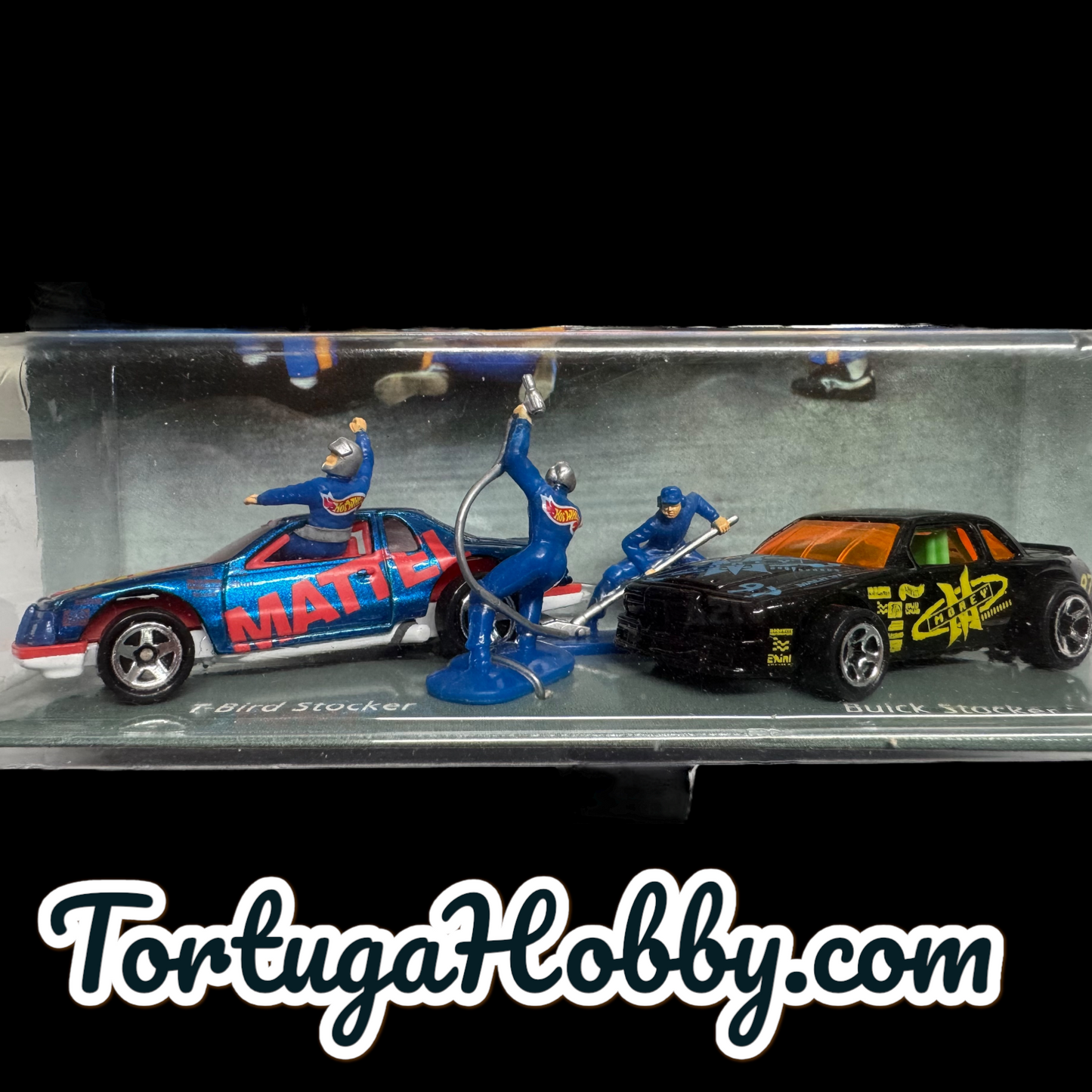 1996 - Hot Wheels - Racing Action Pack - Thunderbird and Buick Stock Cars.