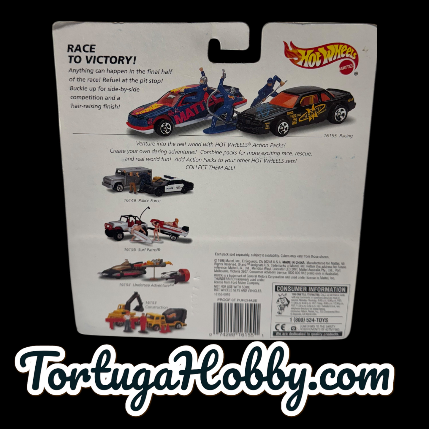 1996 - Hot Wheels - Racing Action Pack - Thunderbird and Buick Stock Cars.