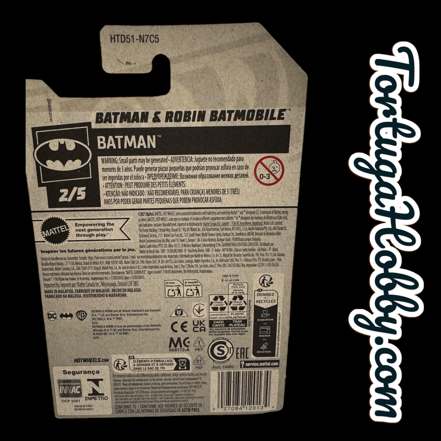 2024 - Hot Wheels - 4 Car Set - Batman Batmobile