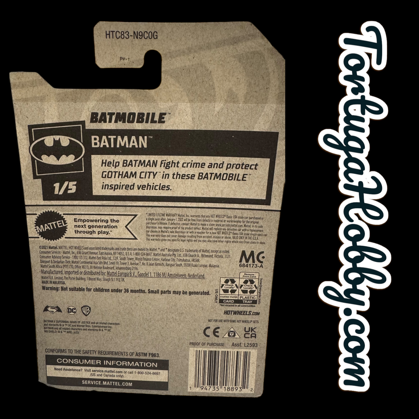 2024 - Hot Wheels - 4 Car Set - Batman Batmobile