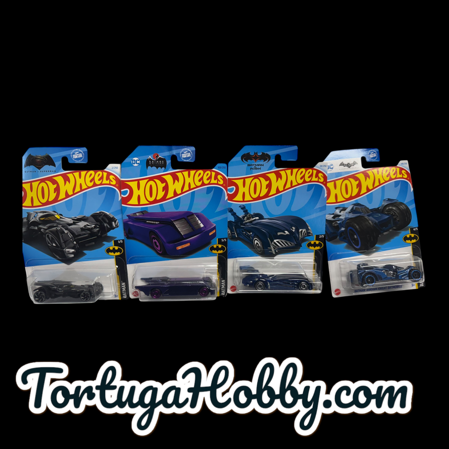 2024 - Hot Wheels - 4 Car Set - Batman Batmobile