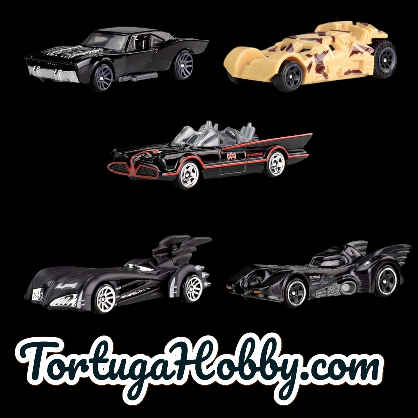 2024 Hot Wheels Batman 85th Anniversary Batmobile 5 Pack Set