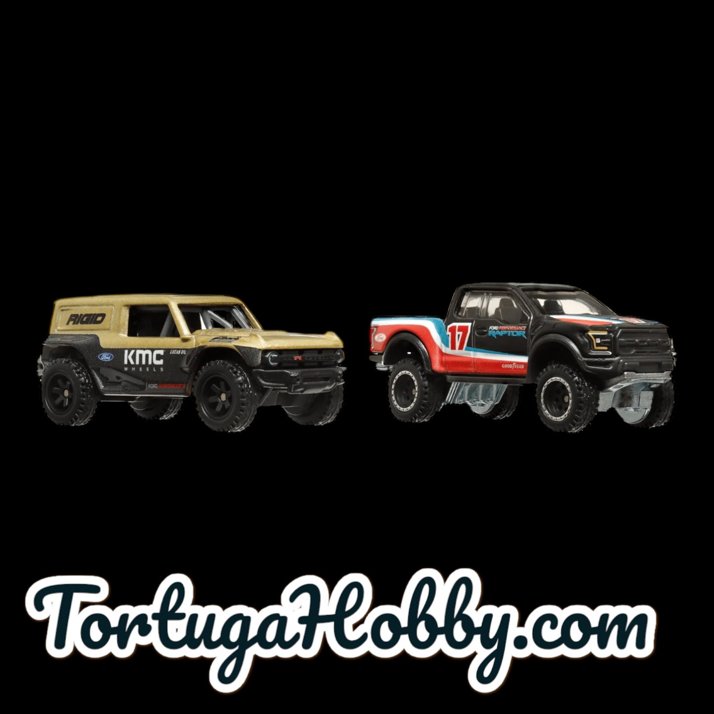 2025 - Hot Wheels Premium Car Culture 2-Pack Ford Bronco R & '17 Ford F-150 Raptor