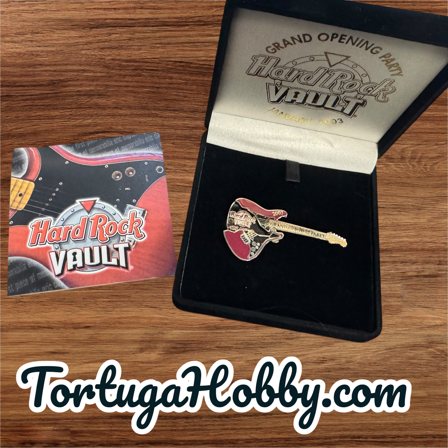 2003 - Hard Rock Cafe - Grand Opening Party Guitar Pin. The Vault Series - Only 1500 Made