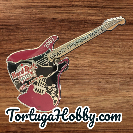 2003 - Hard Rock Cafe - Grand Opening Party Guitar Pin. The Vault Series - Only 1500 Made