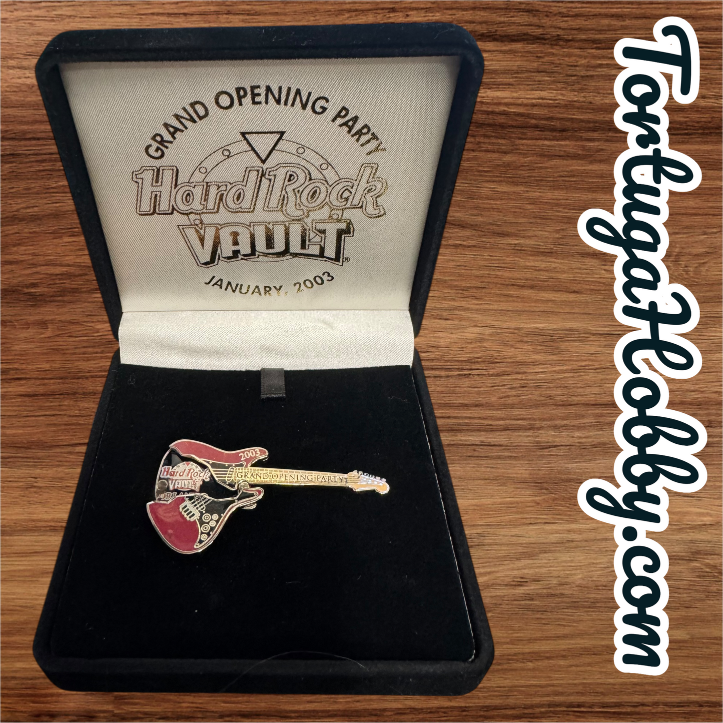 2003 - Hard Rock Cafe - Grand Opening Party Guitar Pin. The Vault Series - Only 1500 Made