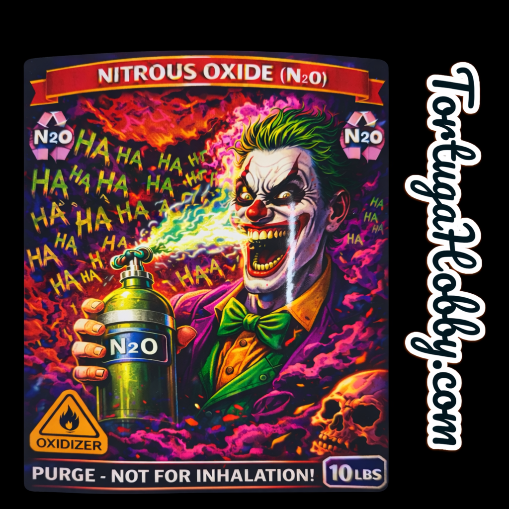Joker NOS Bottle Nitrous Oxide Racing Label Decals Stickers