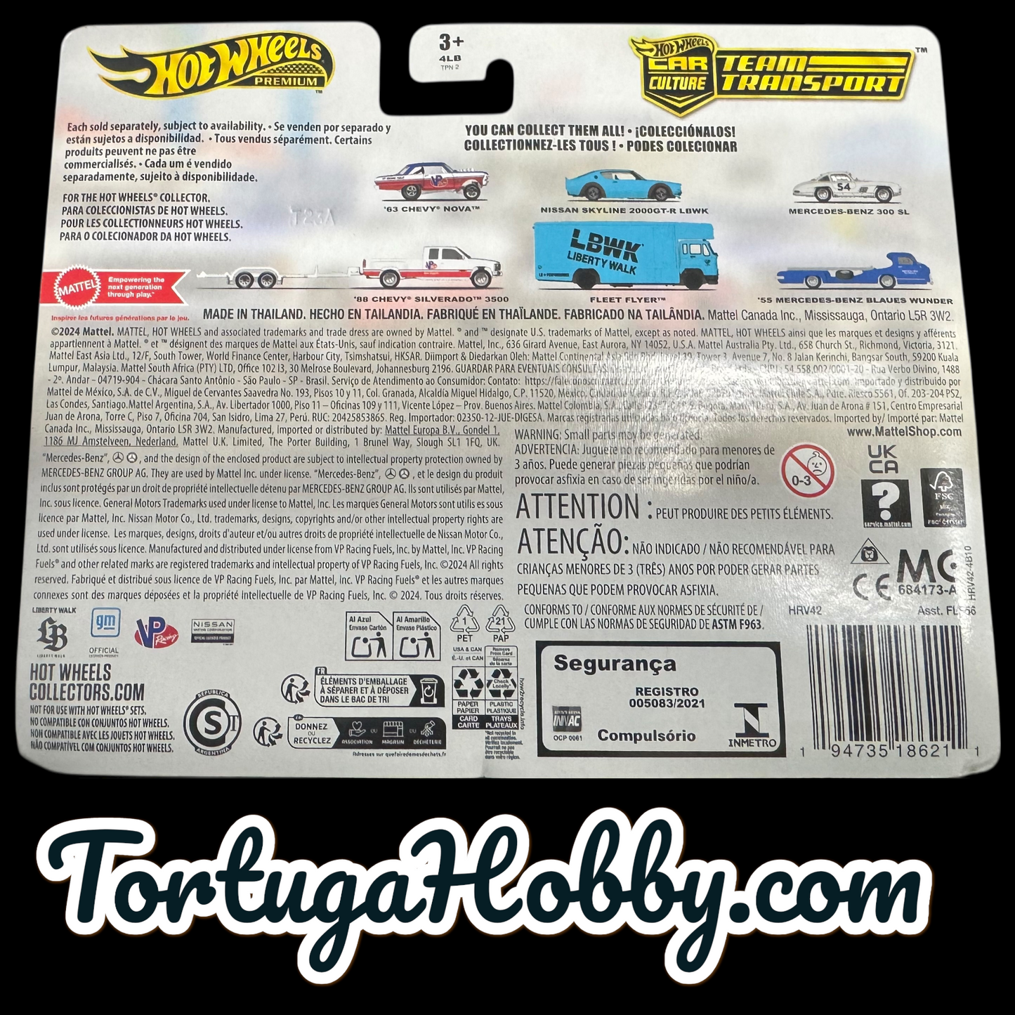 2024 - Hot Wheels -  1963 Chevy Nova & 1988 Chevy Silverado - Team Transport