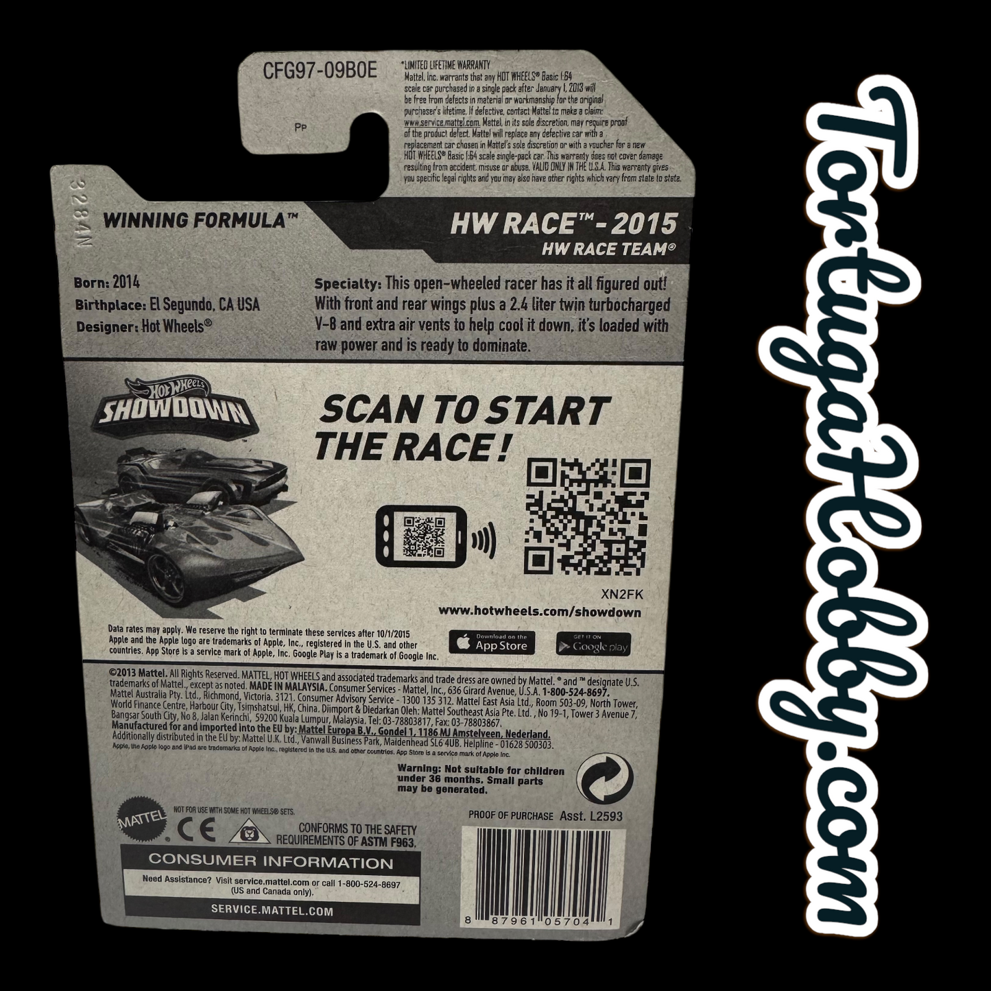 2015 - Hot Wheels F1 Race Car - Mainline