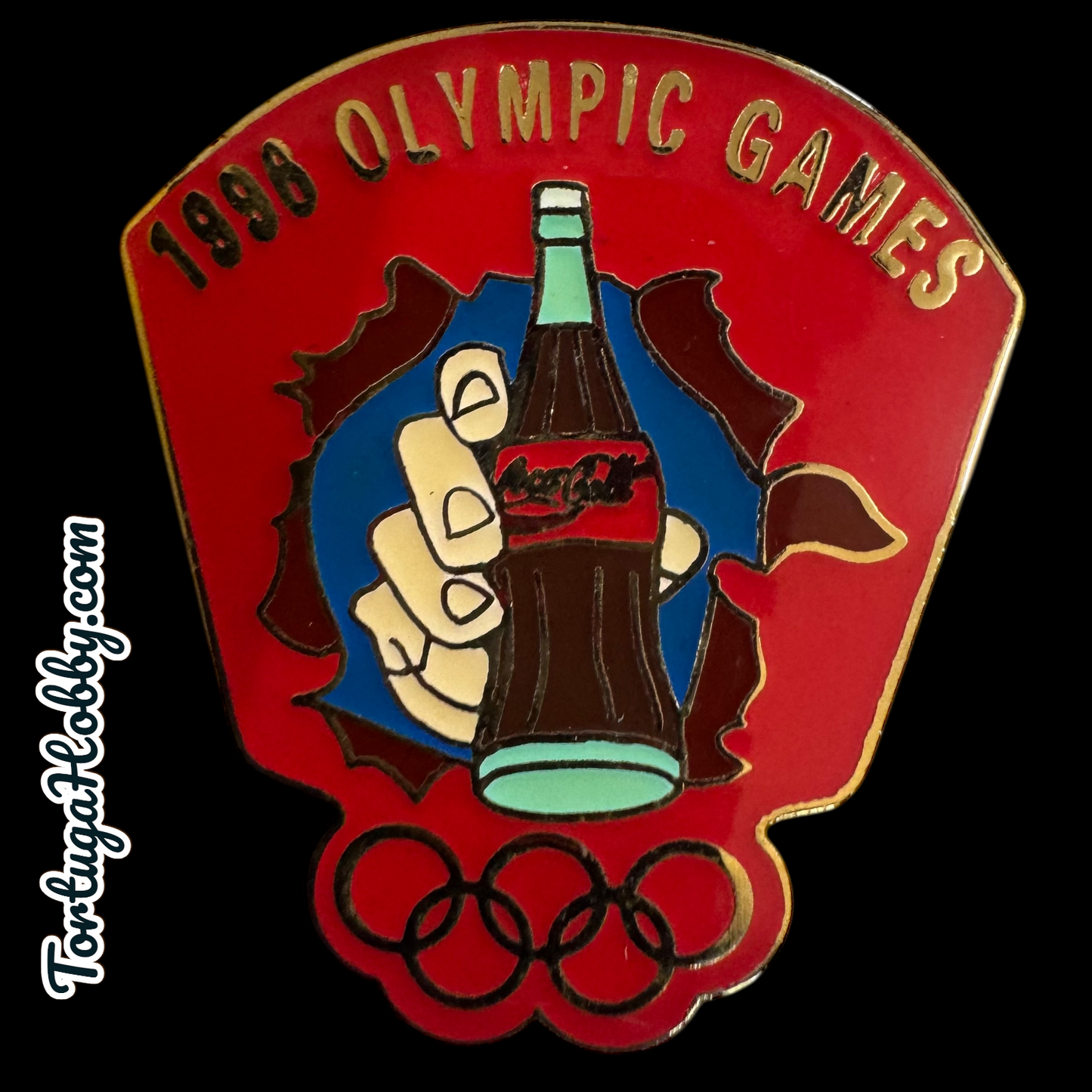 Vintage Olympics Games Misc. Pin And Keychain Set In Gift Box