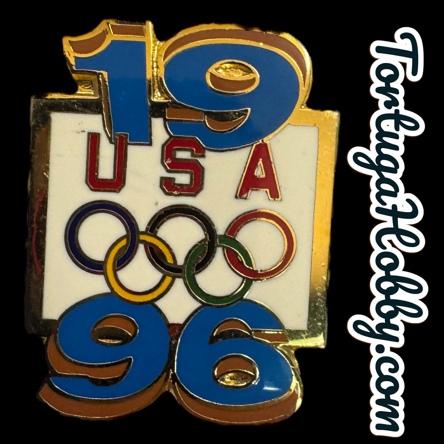 Vintage Olympic Games Pin And Keychain Set In Gift Box