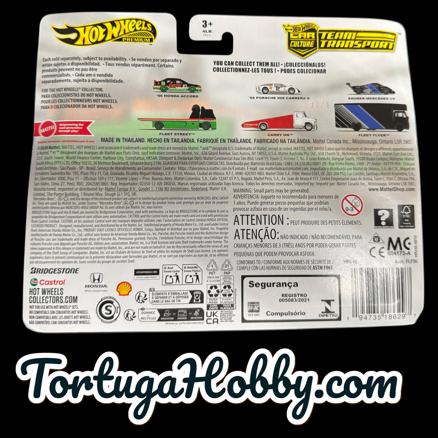 2020 - Hot Wheels Team Transport -  '96 Honda Accord Fleet Street #65