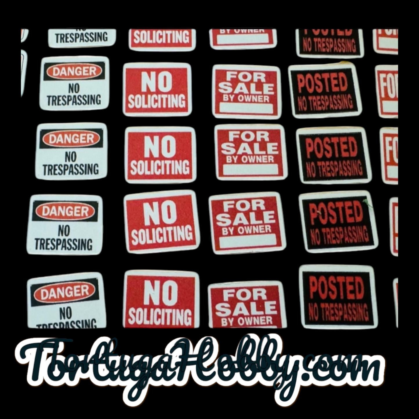 Miniature Street Signs for Your Diorama, Train Layout or More!