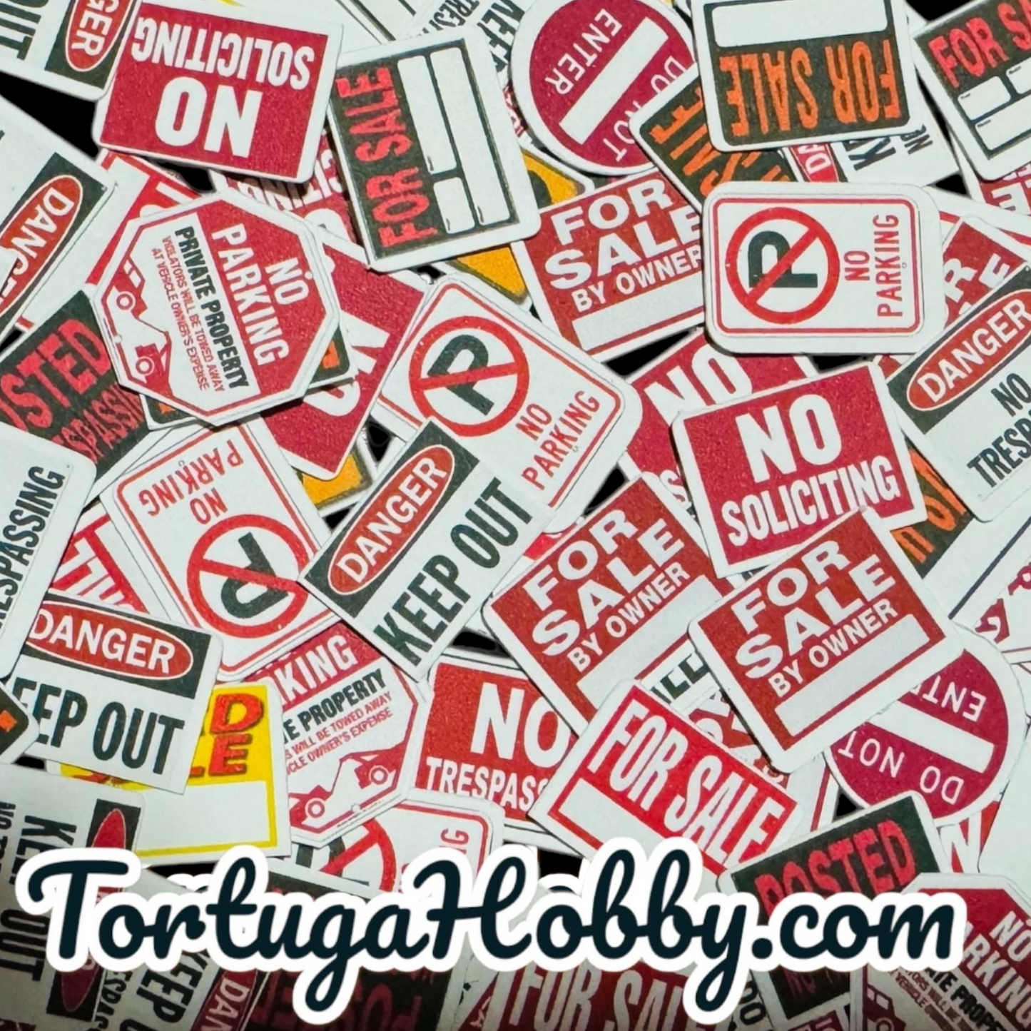 Miniature Street Signs for Your Diorama, Train Layout or More!