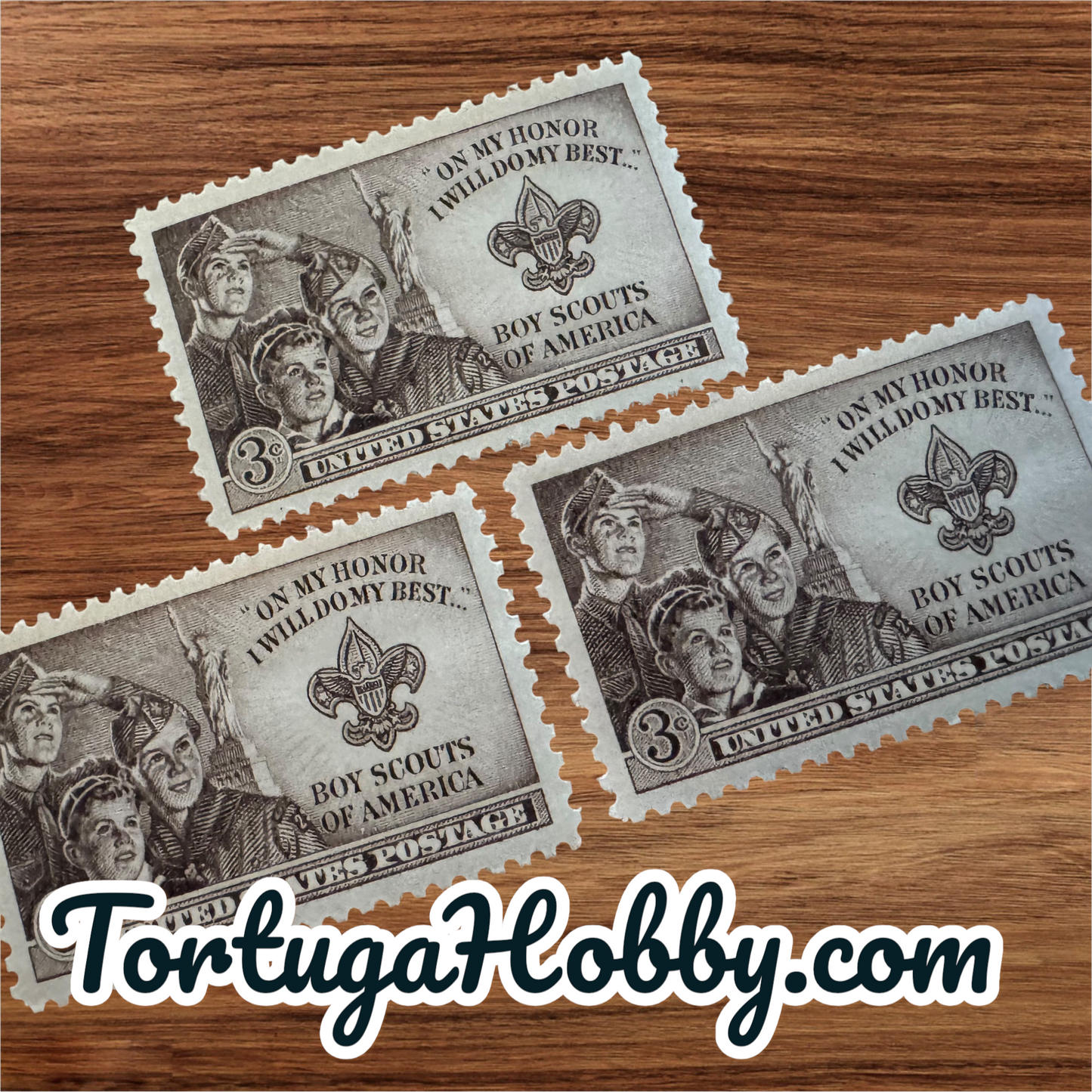 1950 - Boy Scouts Of America Commemorative - Includes 3 Stamps