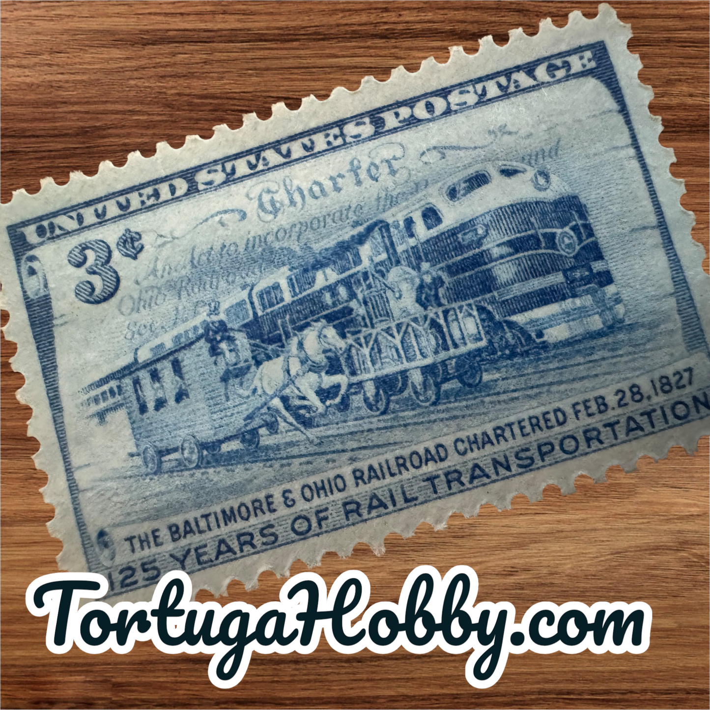 1952 - Baltimore & Ohio Railroad - 125 Years Of Railroad - Includes 3 Stamps