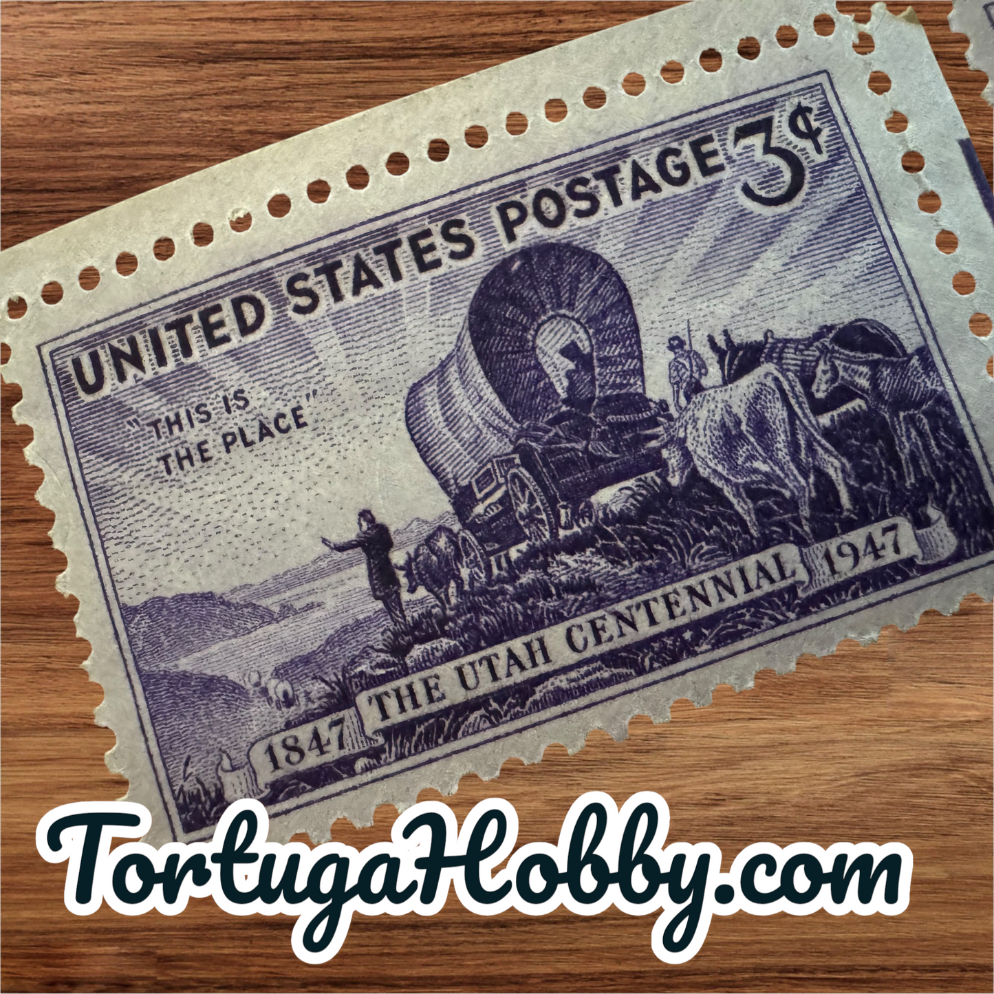 1947 - Utah Centennial Featuring Brigham Young 3-Cent Stamp - Includes 3 Stamps