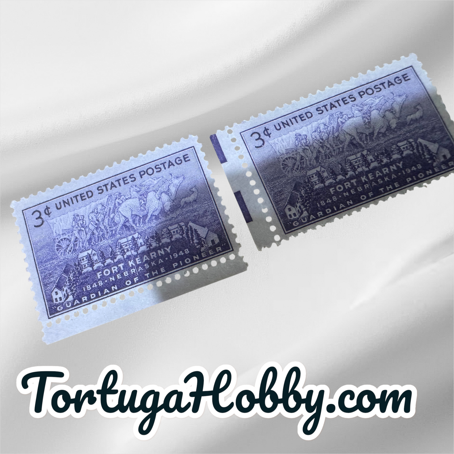 1948 - Fort Kearny Guardian Of The Pioneer - Includes 2 Stamps