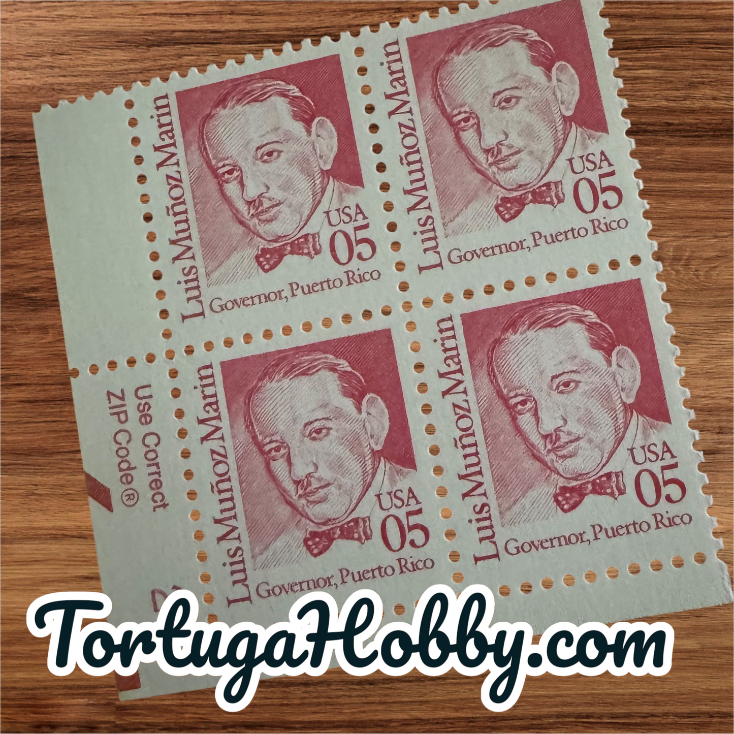 1990 - Great American Series - Luis Munoz Marin - Includes 4 Stamps