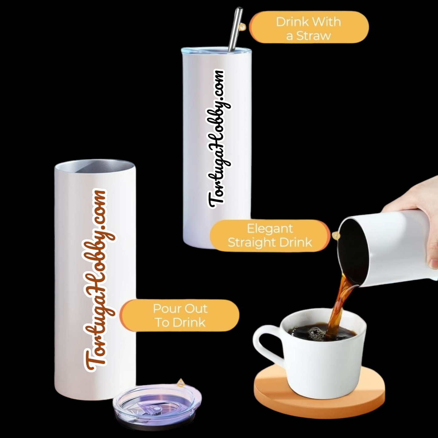 Tumblers - Axolotl Collection - Thin Stainless Steel 20oz Tumbler