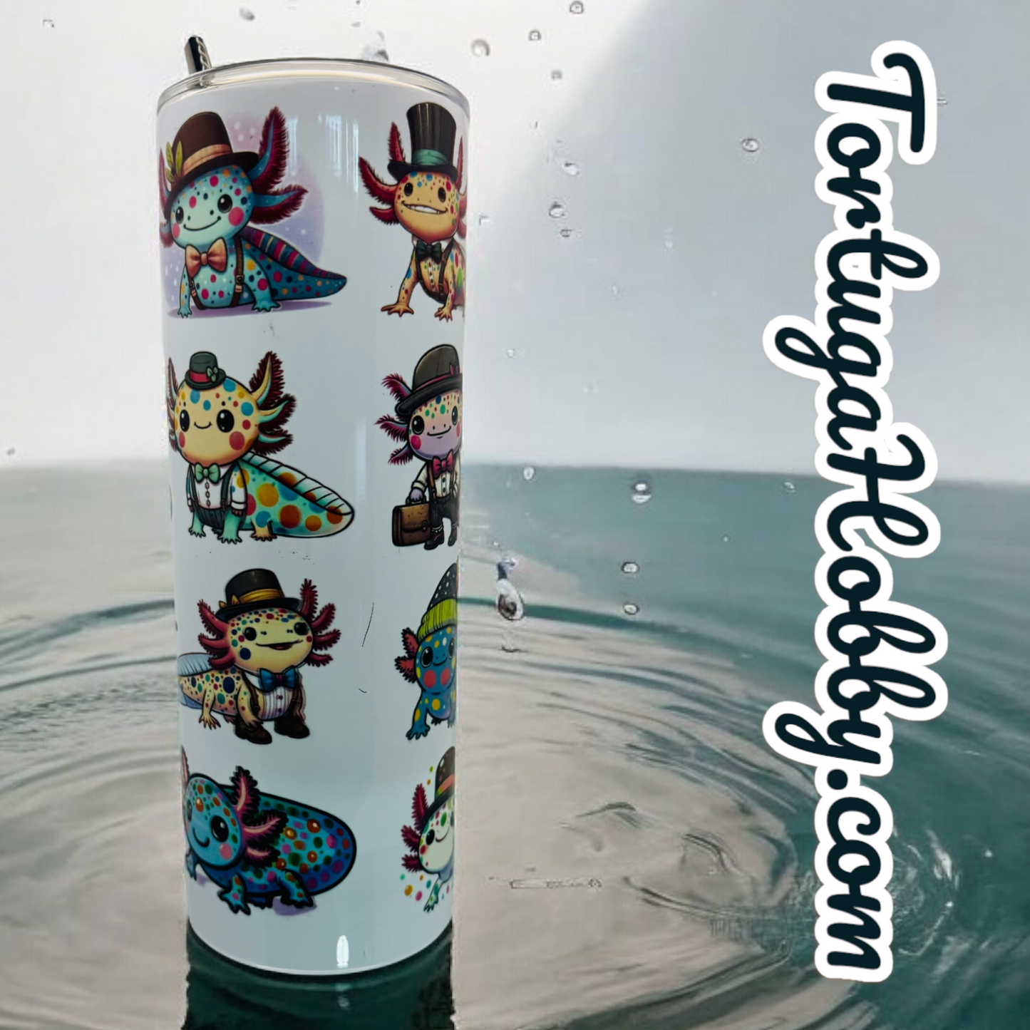 Tumblers - Axolotl Collection - Thin Stainless Steel 20oz Tumbler