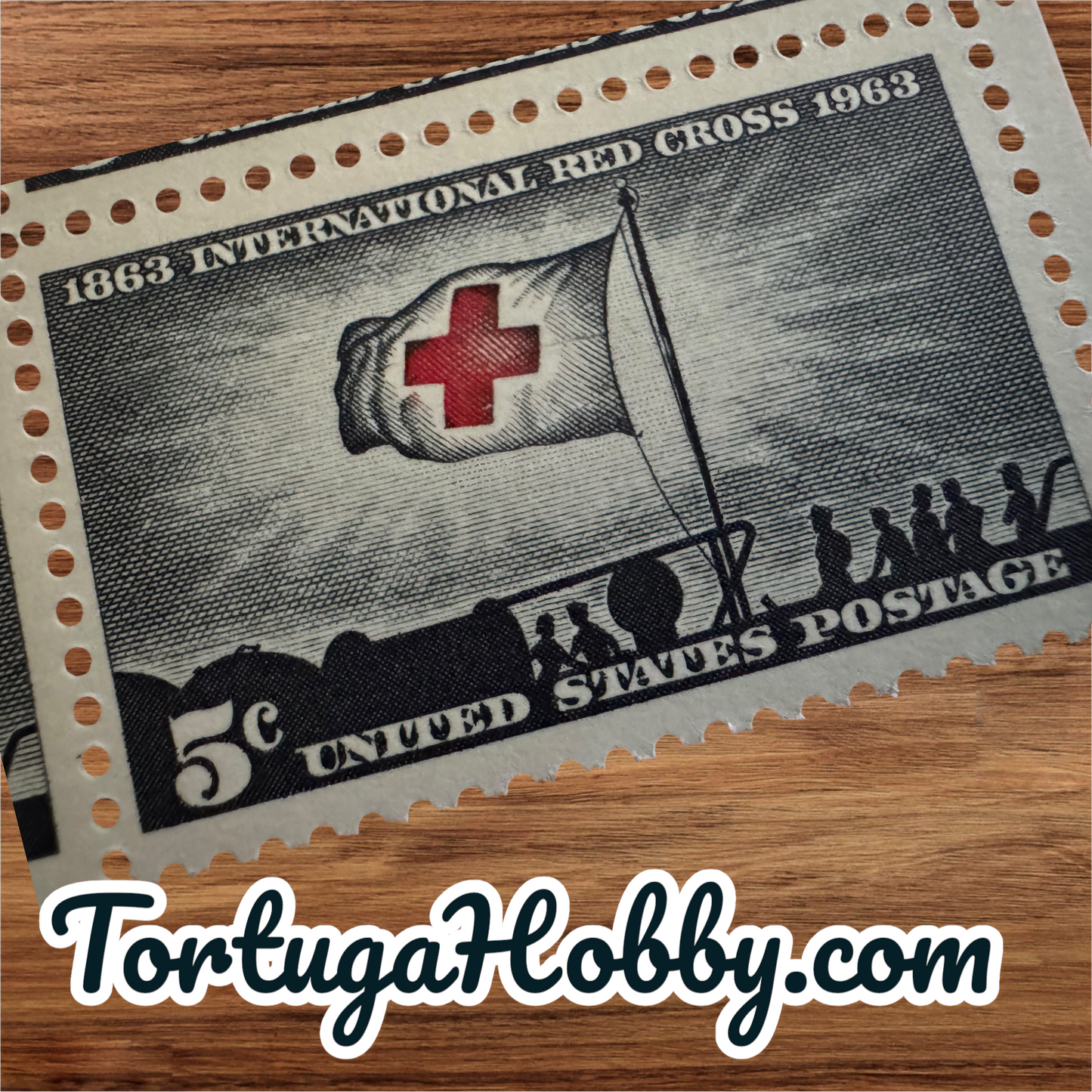 1963 - Red Cross 100th Anniversary - 5 Cent Stamp x4
