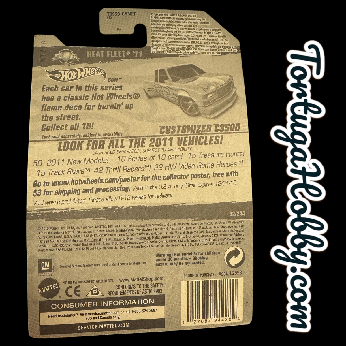 2011 - Hot Wheels - Mainline - Heet Fleet - Customized Chevy 3500