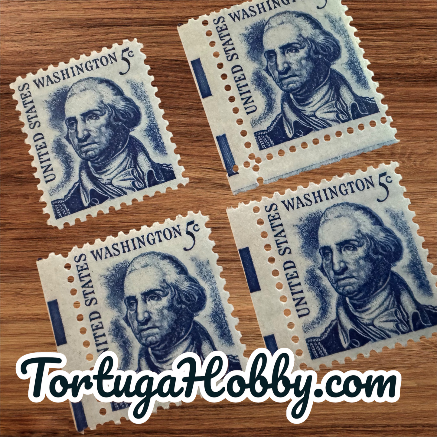 1960’s - George Washington - US 1183b - 5 Cent Stamp X4