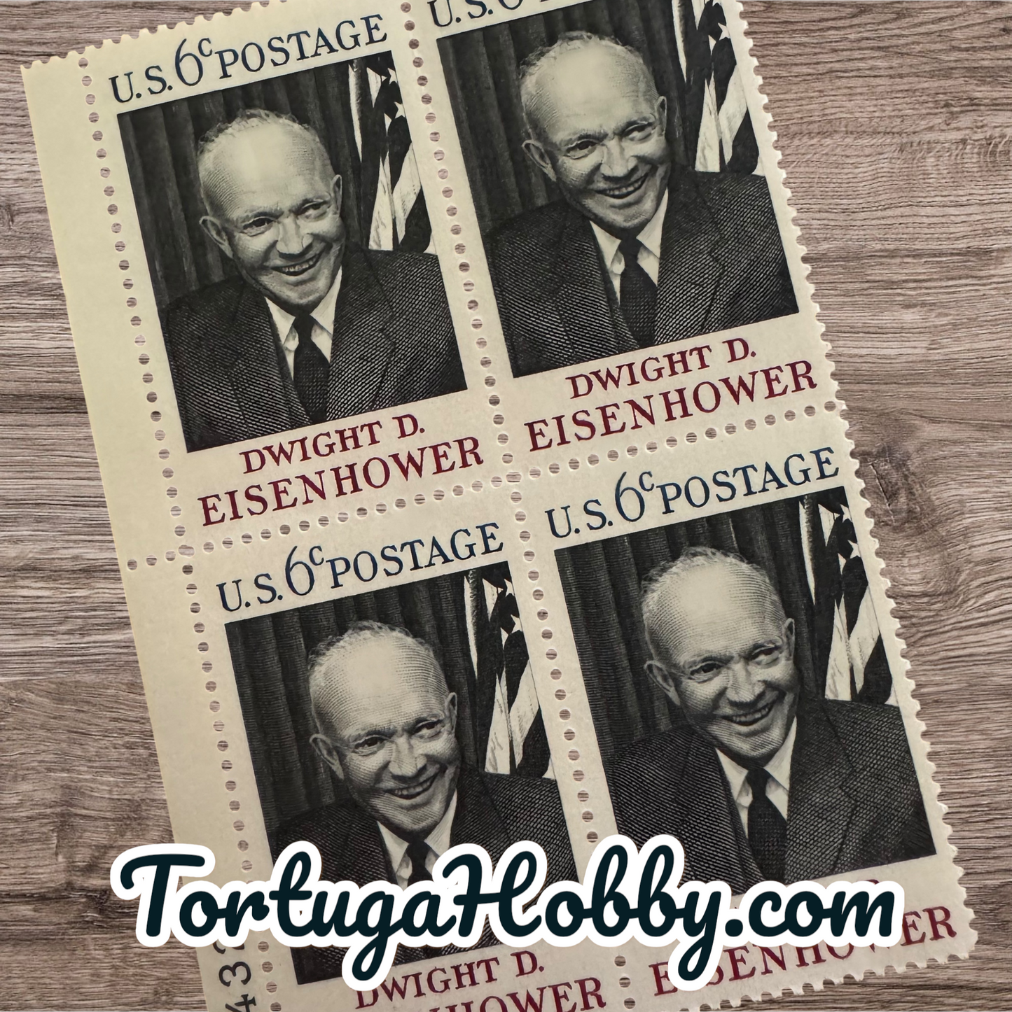 1969 - Dwight D. Eisenhower - Scott #1383 - 6 Cent Stamp
