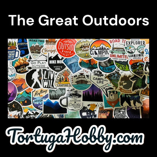 25 The Great Outdoors - Outdoor/Hiking Stickers for laptops, Water Bottles, Skateboards, Lockers and More