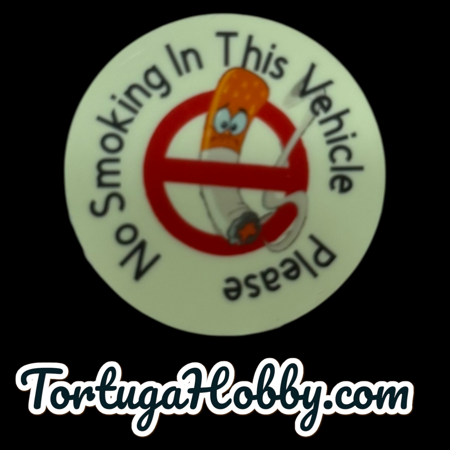 NO SMOKING | Glow In The Dark | 1.5" | Indoor/Outdoor Durable Include 5 Decals