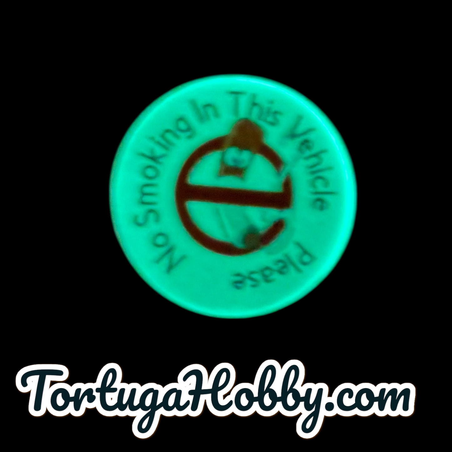 NO SMOKING | Glow In The Dark | 1.5" | Indoor/Outdoor Durable Include 5 Decals