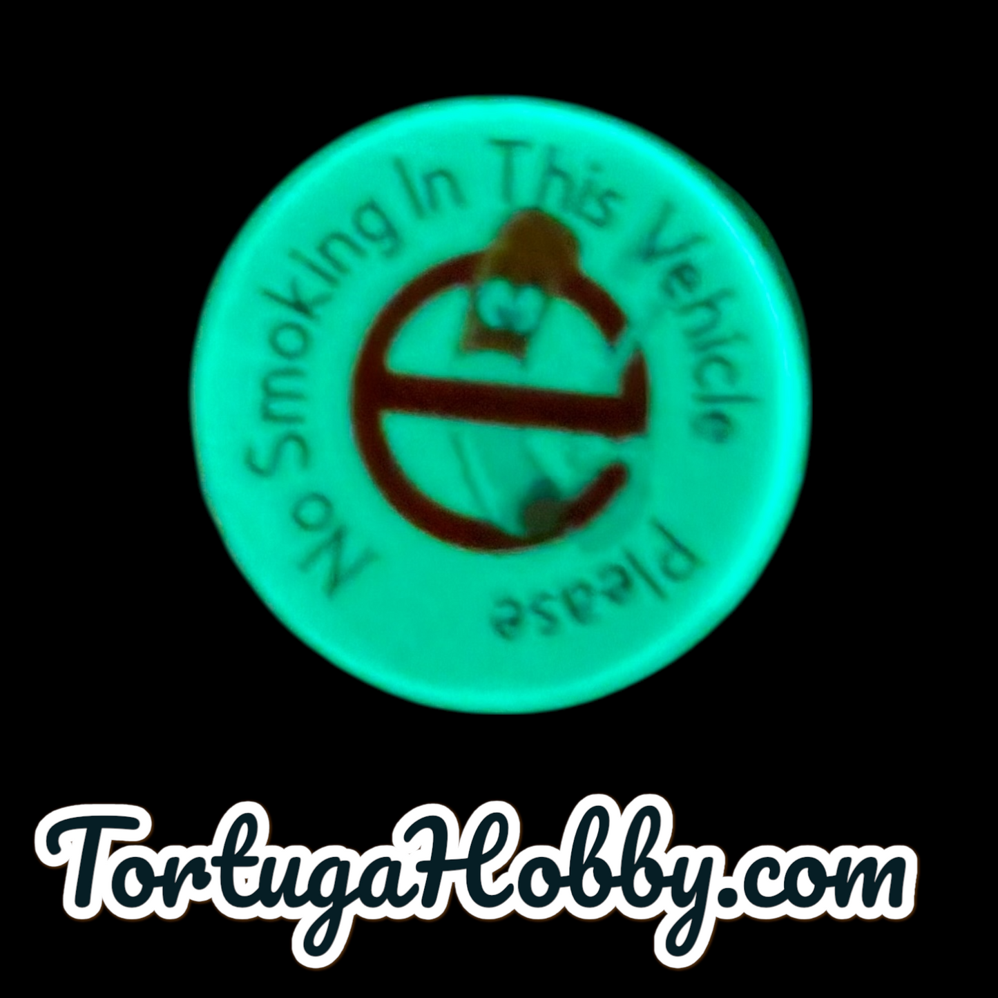 NO SMOKING | Glow In The Dark | 1.5" | Indoor/Outdoor Durable Include 5 Decals