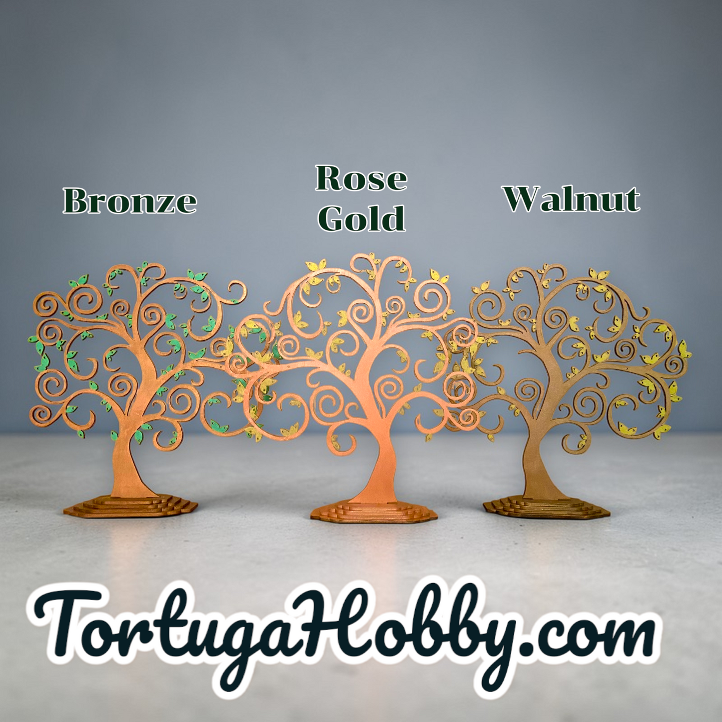 Tree Wood Jewelry Stand