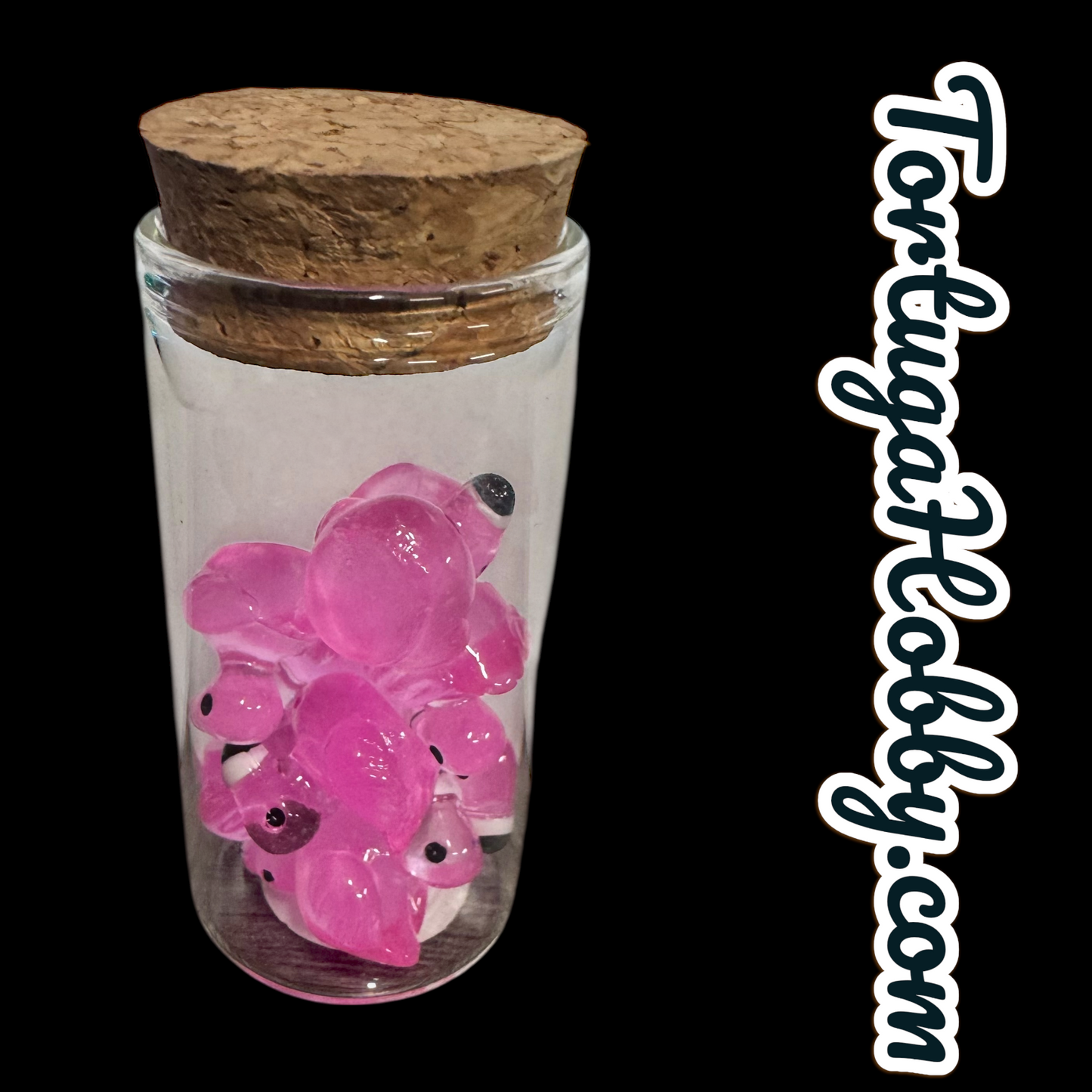 Unique Flamingo Counters for CCG, TCG, Role-Playing and more - All in Glass Tube Set - Make Your Next Game Night Unique