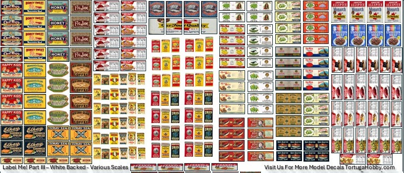 Label Me Label Decals - Great for Models, Derby, Dioramas & More