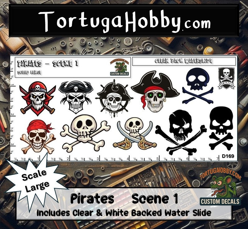 Pirates - Scene I - Great for Models, Rockets, Derby Cars & More