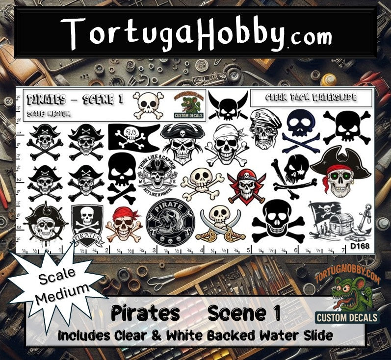 Pirates - Scene I - Great for Models, Rockets, Derby Cars & More