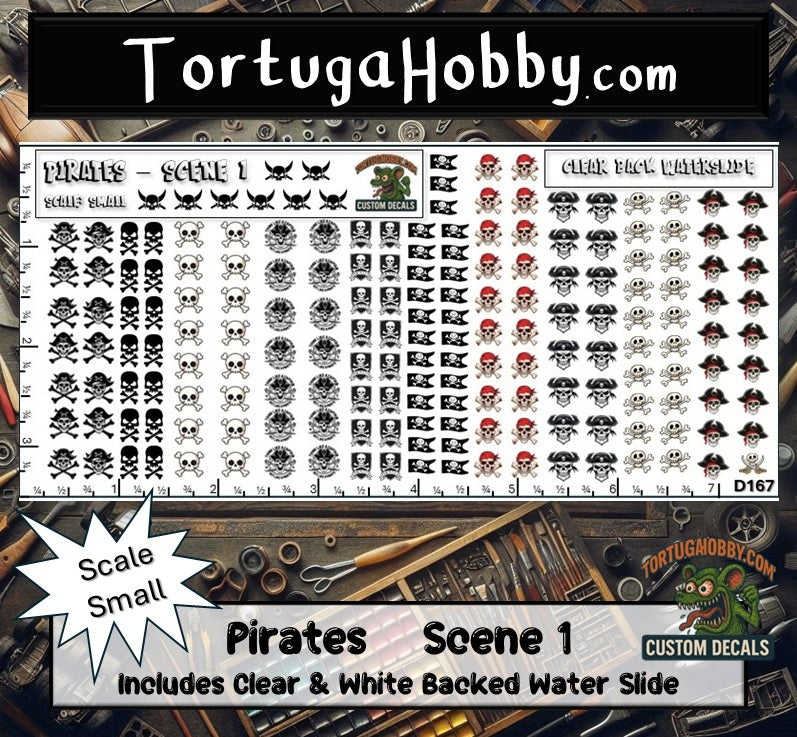 Pirates - Scene I - Great for Models, Rockets, Derby Cars & More