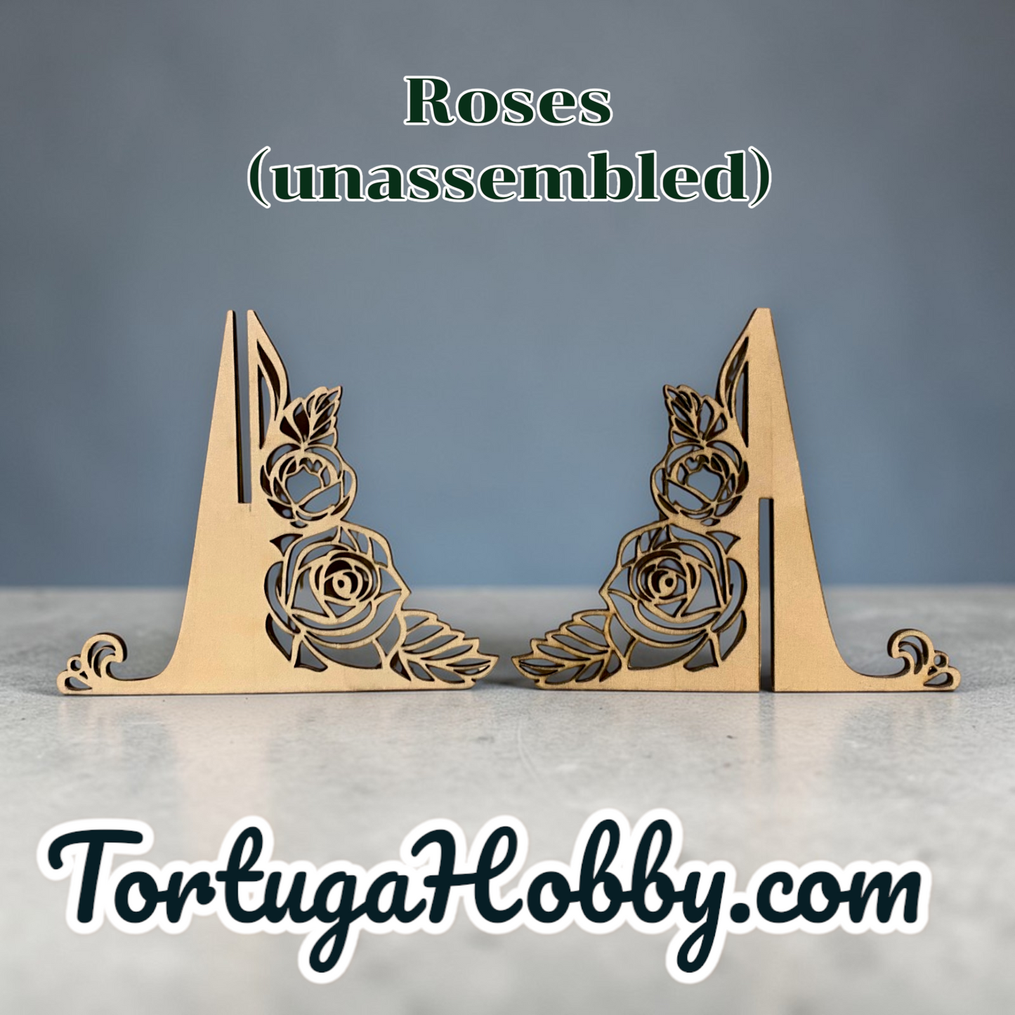 Wood Roses Display Stand / Easel