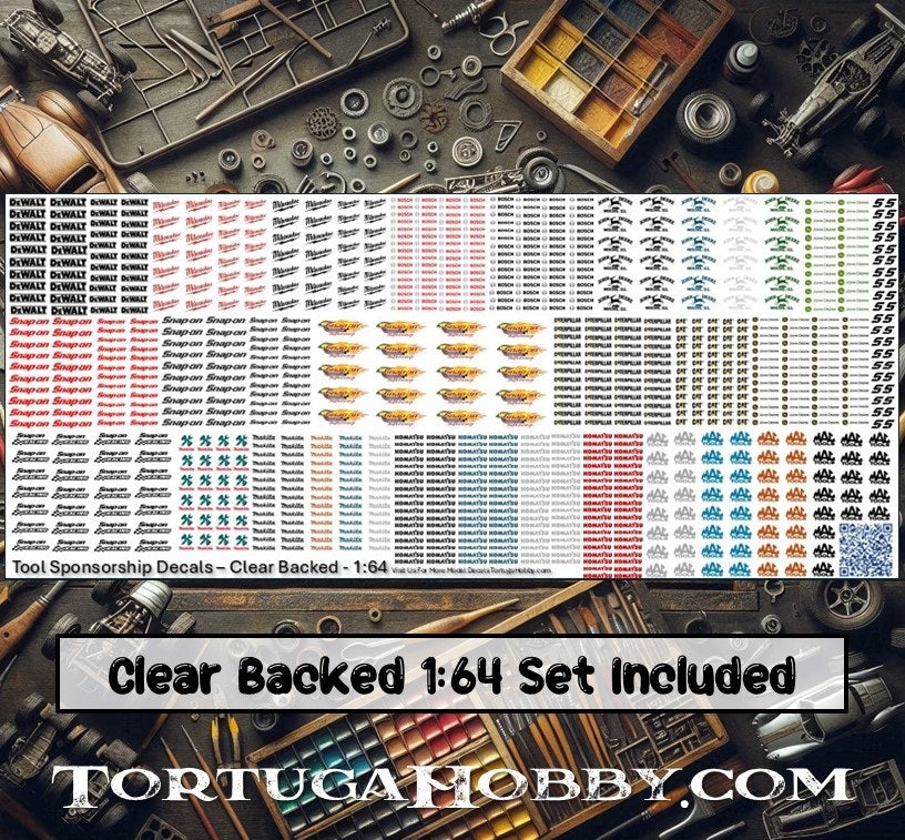Decals - Tool Time - Water Slide Decals