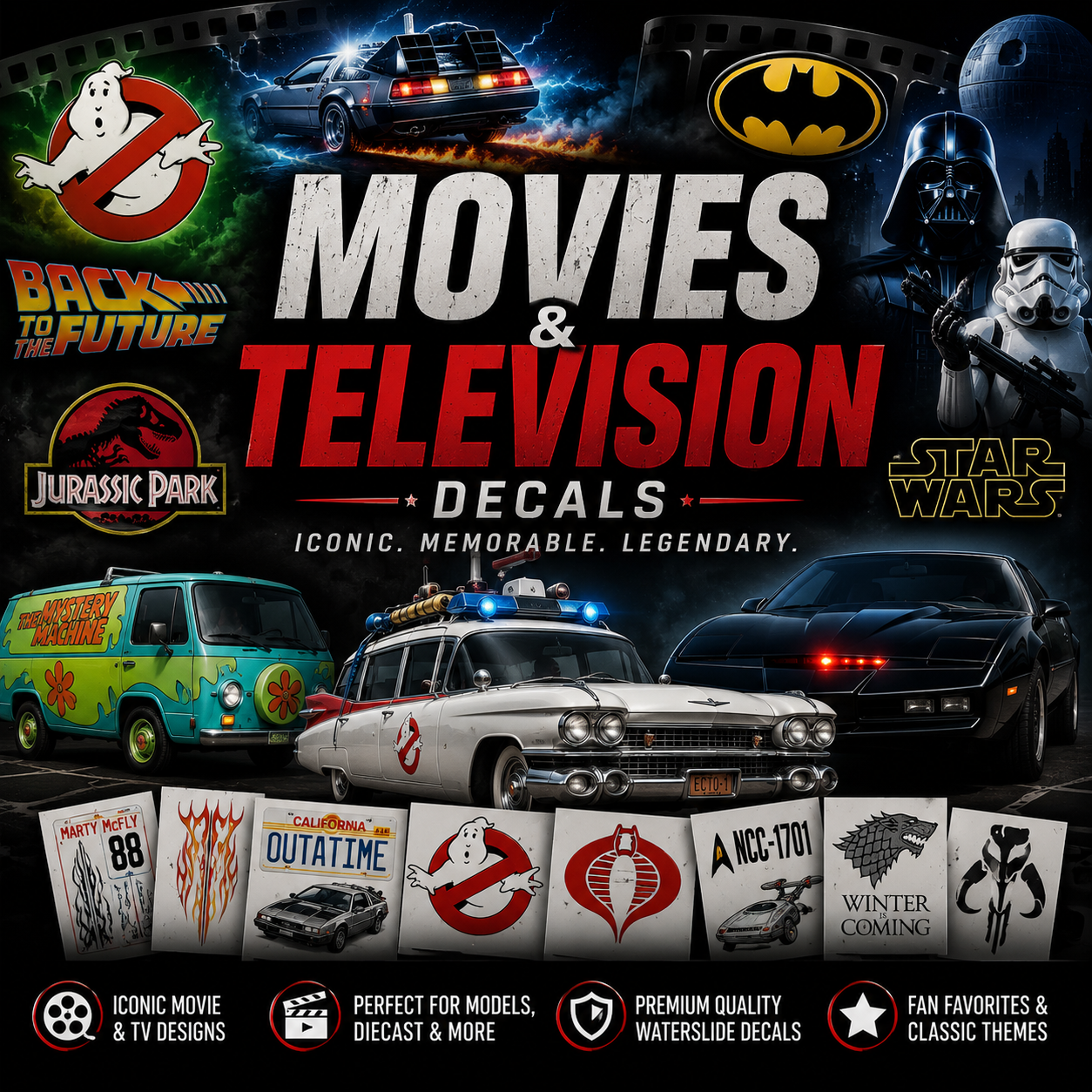Movies & Television Decals