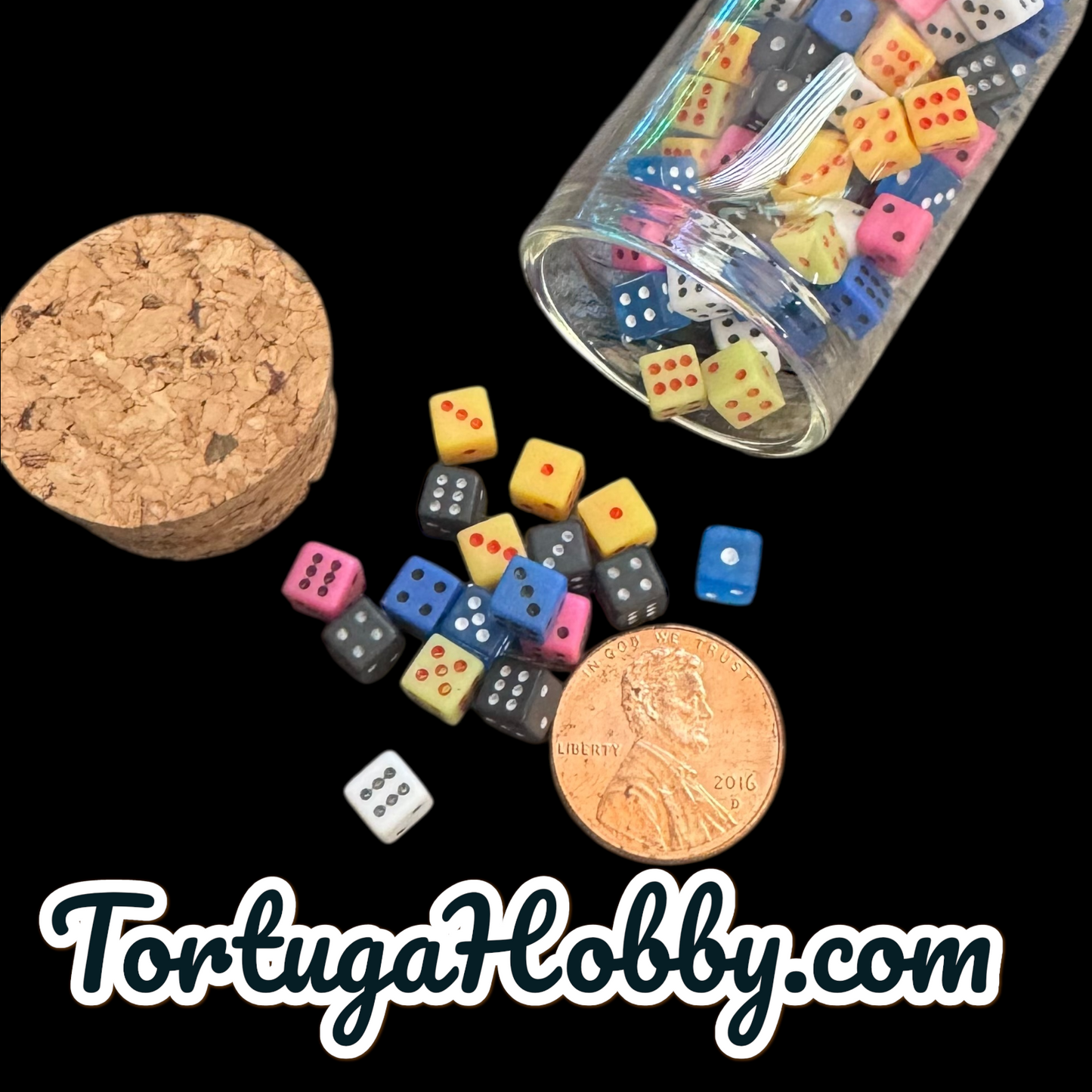 50pc Micro D6 Unique Game Counters - Be Unique At Your Next Game Night