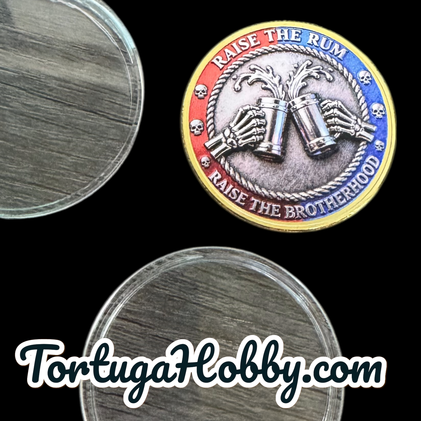 PIRATE RUM CLUB Coin – The Brotherhood Badge for True Rum Lovers!” Metal Coin