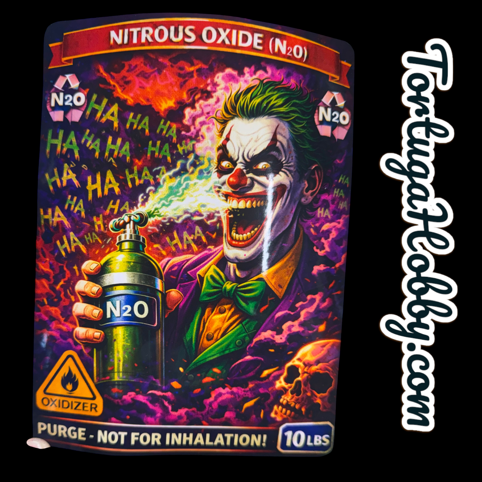 Joker NOS Bottle Nitrous Oxide Racing Label Decals Stickers – Tortuga ...