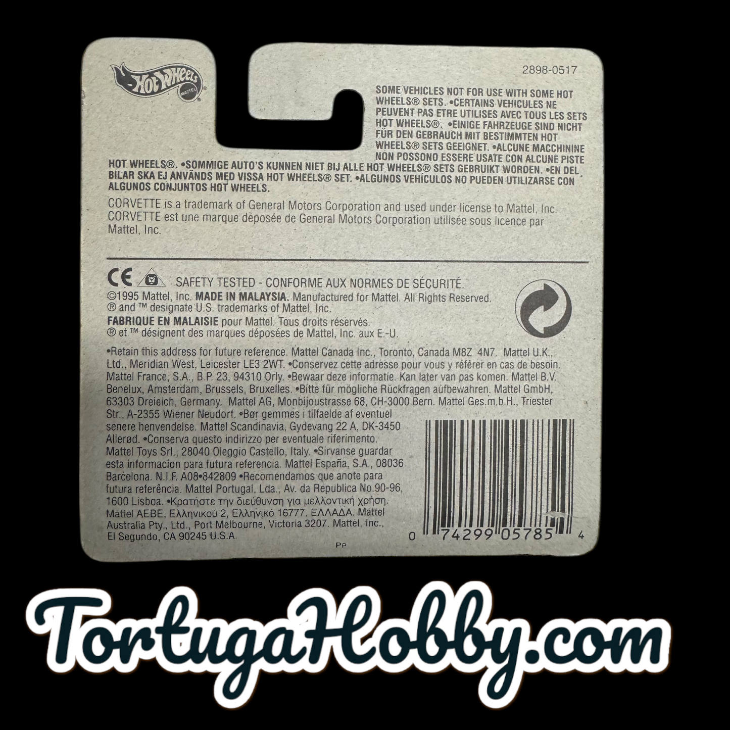 1995 - Hot Wheels - Corvette - Mainline - 3 Cars Included.