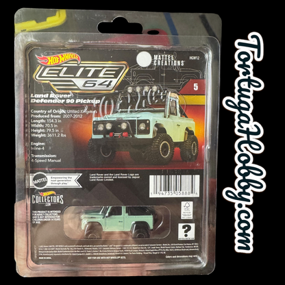 2022 - Hot Wheels - Elite 64 - Land Rover Defender 90 Pickup  1:64