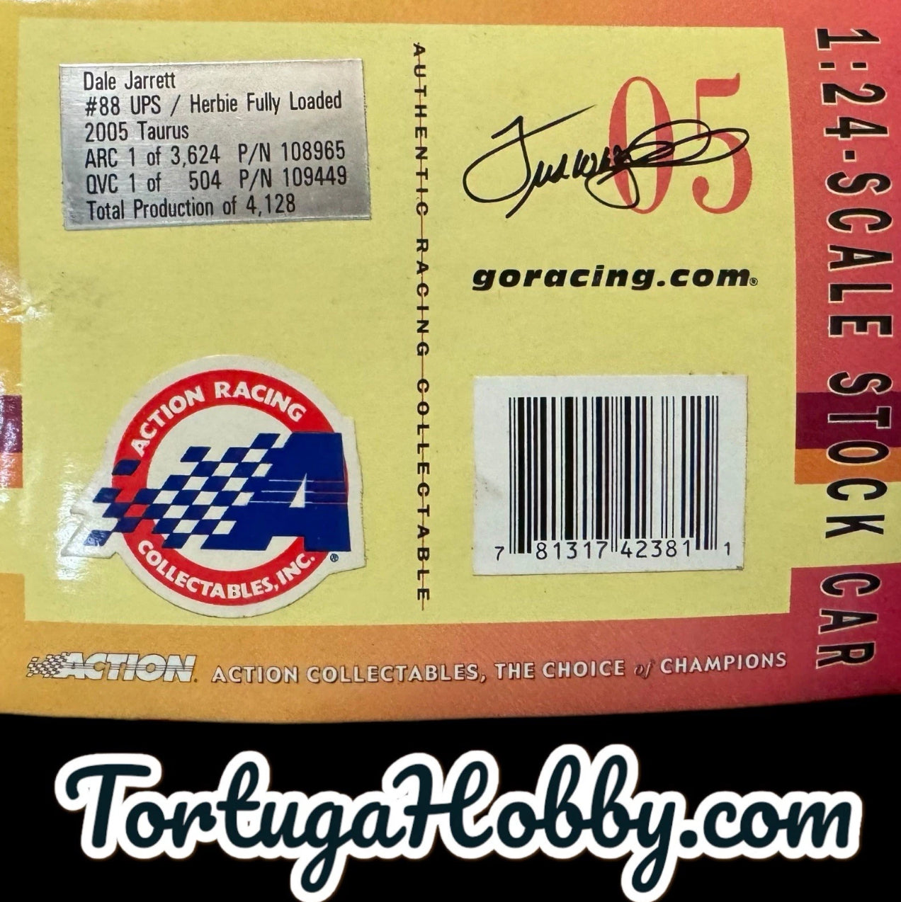 2005 - Action Racing - Dale Jarrett #88 - UPS/Herbie - 2005 Taurus - 1:24 Scale NASCAR
