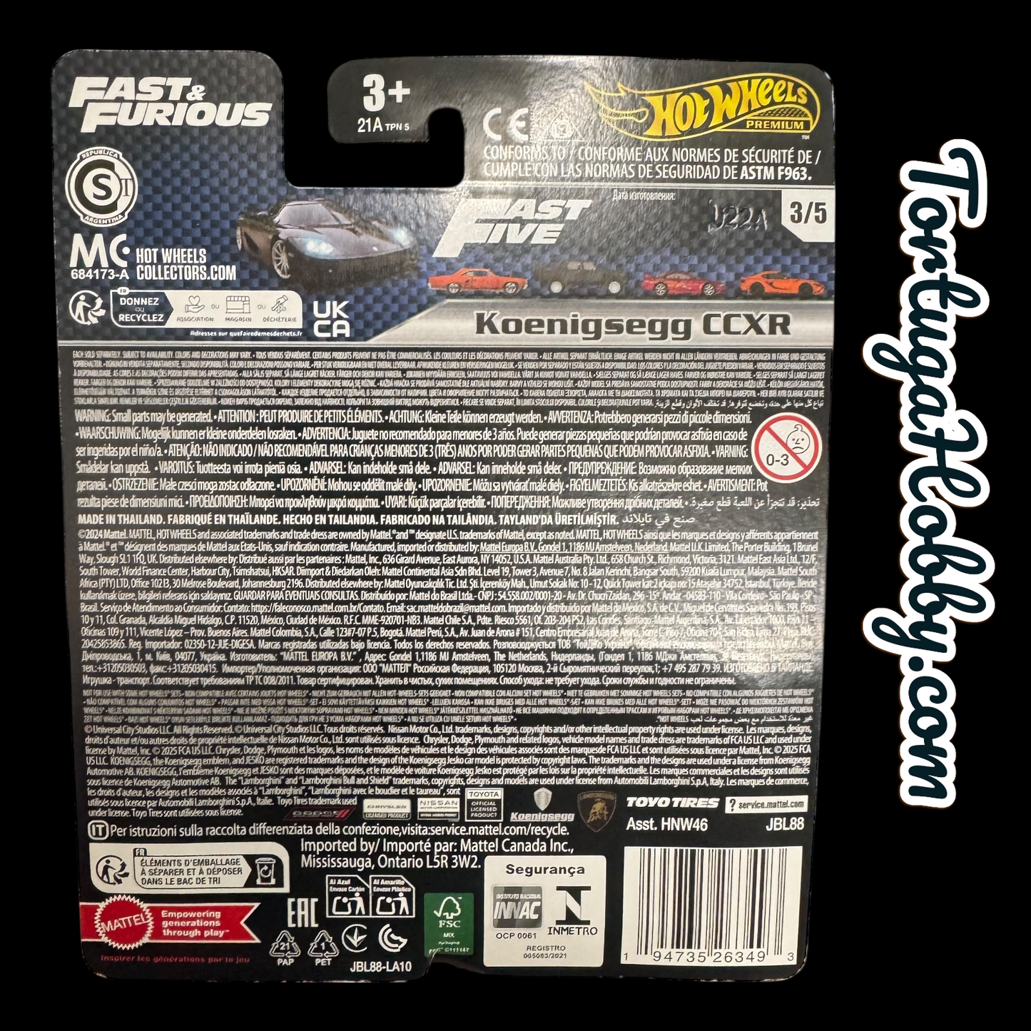 2025 - Hot Wheels - Fast & Furious - Koenigsegg CCXR