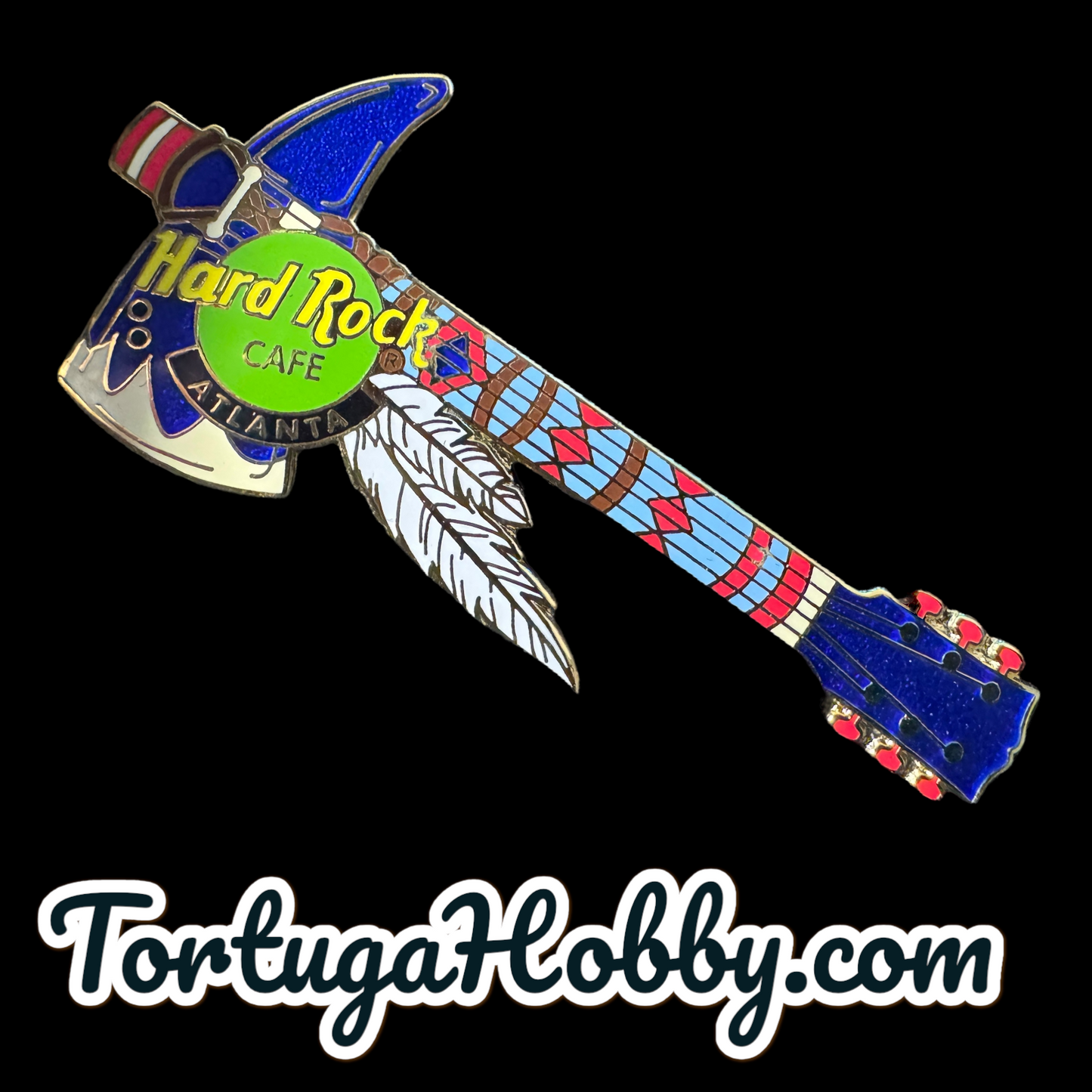 2009 - Hard Rock Cafe - 4 Pin Set - Classic Guitars - Atlanta